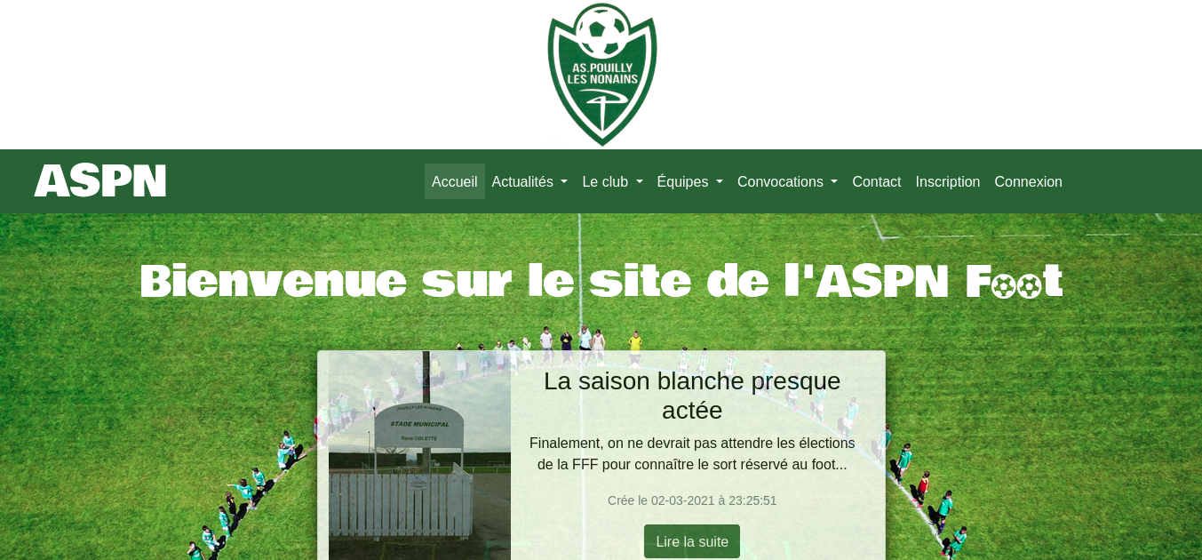 Site club de football